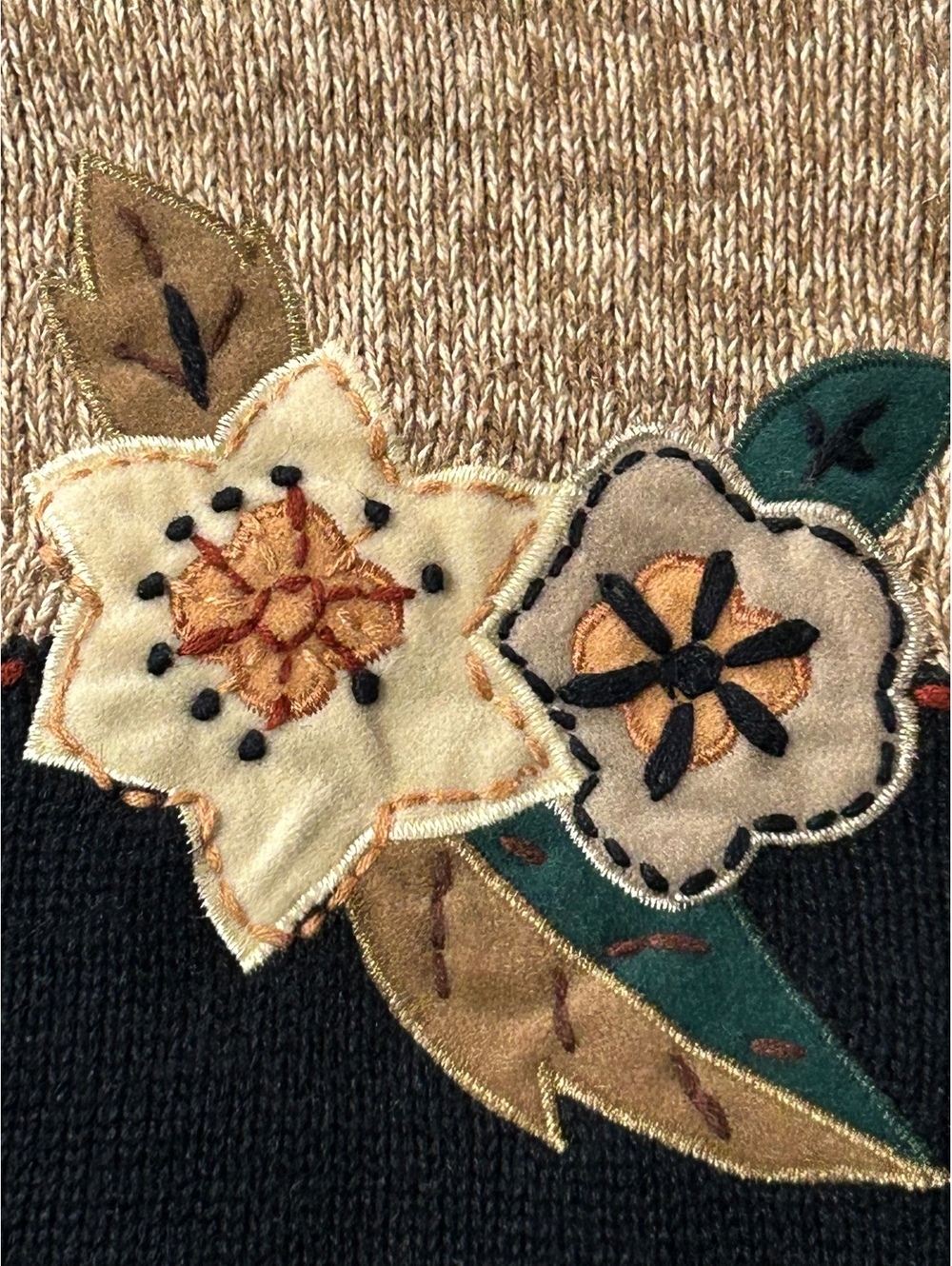 Vintage Deadstock Autumn Fall Cardigan Sweater - Picture 3 of 7